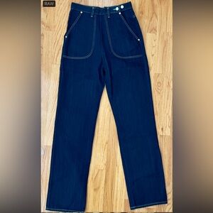 Freddie’s of Pinewood y2k high waisted dark denim  straight leg jeans, 28
